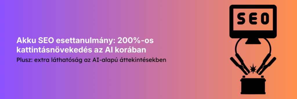Akku SEO esettanulmány borítókép