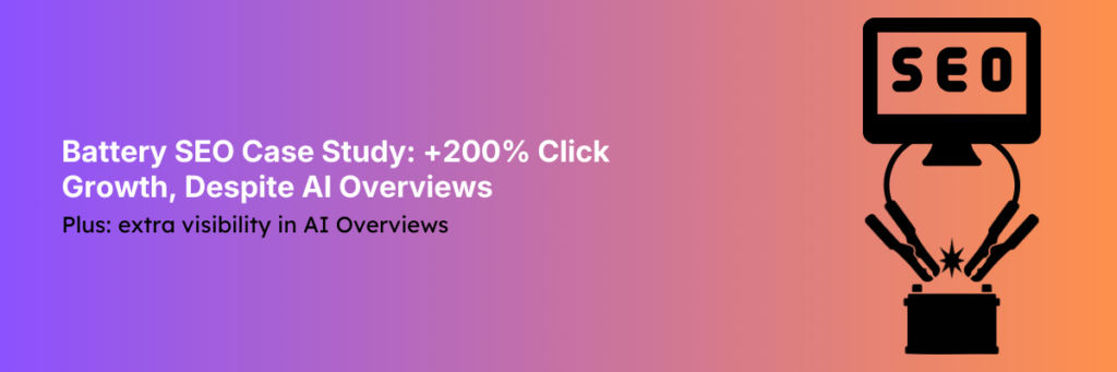 Battery SEO Case Study Cover